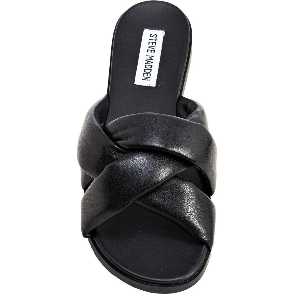 New Steve Madden Women's Salim Slip-On Slide Flat Sandals - Picture 2 of 9